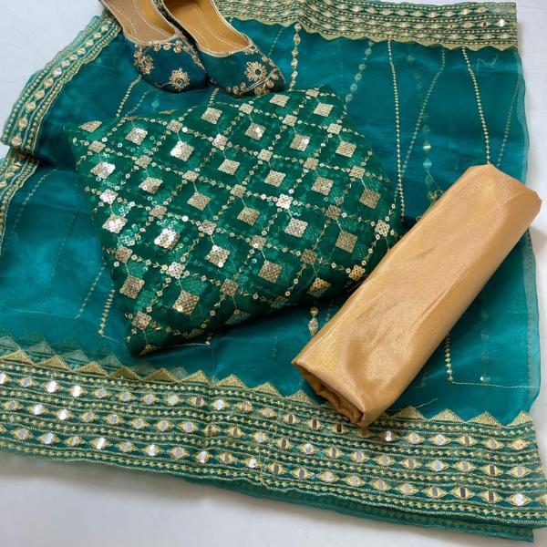 3 Pcs Women’s Unstitched Embroidered  Suit